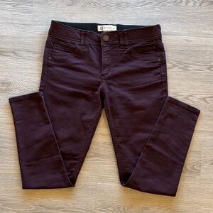 Democracy Women's Burgundy Skinny Jeans